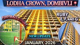 LODHA CROWN new update🤯Ready to move😱 RUBY🔥CORAL🔥OPAL🔥Actual amenity💓full tour😍@yrpvlogs #viralvideo