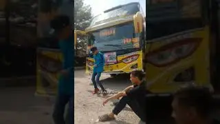 JOGET GOYANG BOBI DIDEPAN BOBI🙏#SHORTS#APRILIA STYLE#bus#basuri #busmania