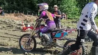 WOMANS NATIONAL HILLCLIMB CHAMP #1 SAM WELCH MONSON HILL CLIMB 2022 QUABOAG RIDERS MC