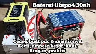 Baterai lifepo4 12v 30ah cocok buat pdc, pac & platina.