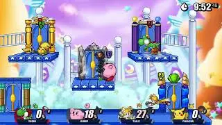 Super Smash Flash 2 Beta v1.4 Free For All - Yoshi Vs Kirby Vs Tails Vs Pikachu #1286