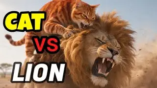 Tiny Cat Attacks a Lion?! Unbelievable