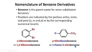Nomenclature of Benzene Derivatives │ Aromatic Compounds │ Organic Chemistry