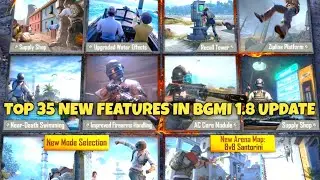 Top 35 New Features In BGMI or PUBG Mobile 1.8 Update - DBNO Swimming, Spiderman Mode
