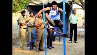 Ssc gd high jump test 🇮🇳 | ssc gd physical test | army life #sscgd #trending
