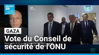 Gaza : vote attendu du Conseil de s&eacute;curit&eacute; de l'ONU sur la r&eacute;solution am&eacute;ricaine &bull; FRANCE 24