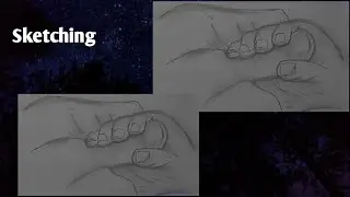 how to draw baby holding father's finger @shweshvi