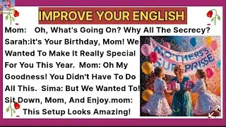 today is mom's birthday | improve your english | learn english by SK cartoon education