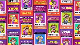 NFT Instagram Portrait Square Stories AFTER EFFECTS