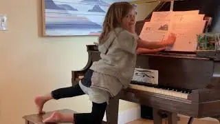 Teagan ~ Practicing Recital Pieces