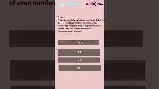 Gate DA PYQ 2024 Free #gateexam #gateprep #pyq #pyqpractice #practice #probability #statistics