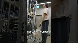 Boulder Shoulders? Upright Rows #gymmindset #motivation #hypertrophy #shoulderworkout #bodybuilding