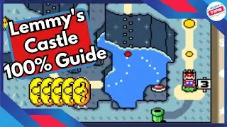 Lemmy's Castle 100% Guide All Dragon Coins & Secrets in Super Mario World