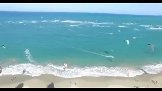 Kitebeach Cabarete in 4K by DJI drone  Dominicana 2016