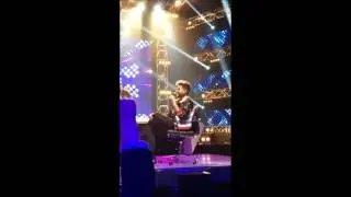 Adam chatting to audience in break XFactorAU 5/7/16 2nd session