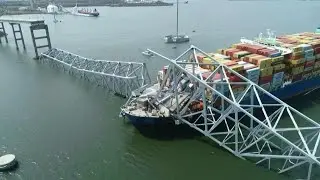 Aftermath of Baltimore bridge-ship collision | AFP