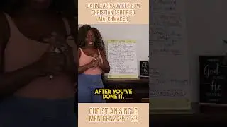 Dating App Advice from a Certified Christian Matchmaker.  #shorts