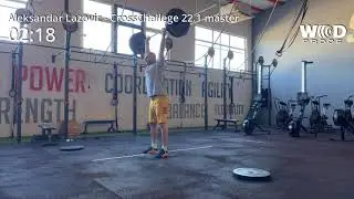 Aleksandar Lazovic | Cross challenge Master Category - WOD 22.1