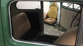 Interior de fusca bege projeto tech couro