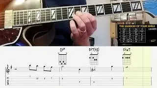 The Shadow Of Your Smile (Melody w/ TAB)  Jazz Guitar Lesson