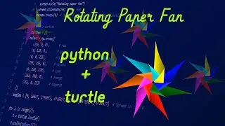 Mesmerizing Rotating Fan in Python Turtle | Creative Coding Animation