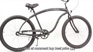 Firmstrong Bruiser 3 Speed Men's 26 Beach Cruiser Bike, Matte Black