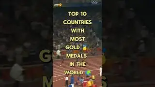 Top 10 Countries With Most Olympics Gold 🥇 Medals In The World #shorts #olympicmedal #toykoolympics