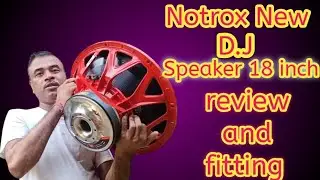 Notrox  18 inch Speakers 1500 Watts.  l. DJ  Red BASS. l  Notrox speaker review by@msjtech  l notrox
