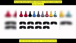 Funsea Bicycle Saddle Wheelie 2 Tones Colors Seat For Bicycles Flannelette