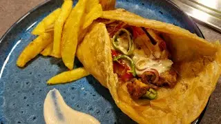 Street-Style Spicy Chicken Paratha Roll | Easy & Creamy Recipe