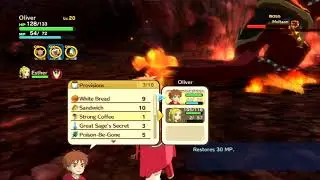 Ni No Kuni Wrath of the White Witch Moltaan Volcanic Boss Fight #6