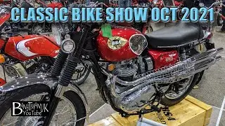 Stafford Classic Motorcycle Show October 2021: UK Bike Show and race bikes started its LOUD! In 4K