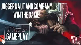 Dota 2 gameplay: Juggernaut and company win the game!