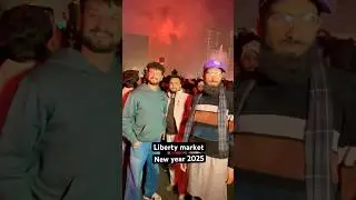 Happy new year 2026/fireworks in liberty market Lahore #gqtktalk #aoaoannypao