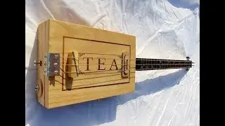 Cigar Box Guitar. tea box prototype demo