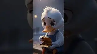 Poor in Money.Rich in Heart #reels #emotionalshorts #animatedduck