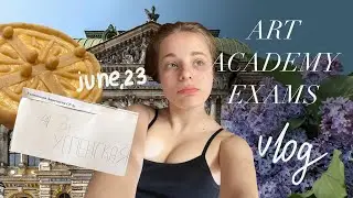 The week of exams at the Art Academy, my last days of study, vlog from Russia