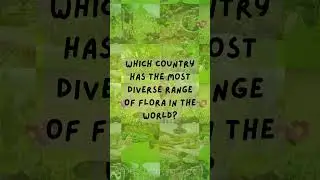 Garden Puzzle Challenge, Day 35: Which Country Has the Most Diverse Range of Flora in the World? 🌍 🌺