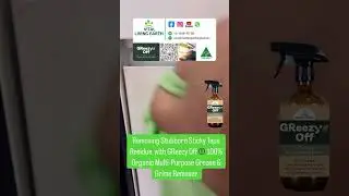 GReezy Off&reg;️ 100% ORGANIC Multi-Purpose Cleaner & Deodoriser Removes Sticky tape Residue with Eez.