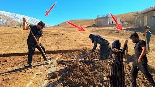 **Teamwork Begins: Amir, Fatemeh & Mosib Start Building Their New Home**