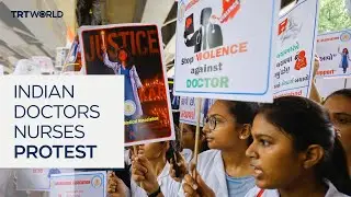 Indian doctors and nurses strike over murder of colleague