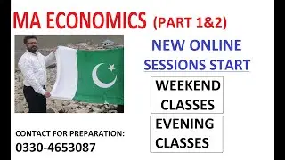 Make Economics Your Ticket to Success - Online Classes Starting Now! Contact: 03304653087