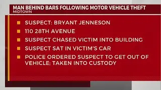 Man arrested following vehicle burglary in Midtown