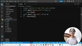 Python File Handling: Copy File Content Step by Step|Episode8
