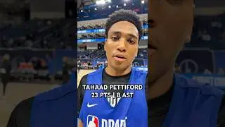 Tahaad Pettiford waa cooking at the draft combine