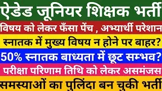 Added junior Shikshak Bharti Latest News | Aided Junior Teacher Vacancy 2021 | Junior Super Tet 2021