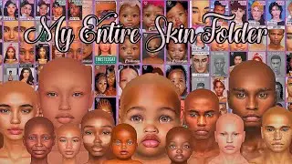My Entire Skin CC Folder | Sims 4 Skins CC