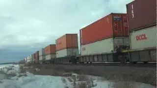 Railfanning the CP Rail Brooks Subdivision @ Mile 157.38 - February 17, 2013