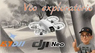 dji neo voo explorat&oacute;rio entre as arvores #treino #exploratorio #djineo #bydji