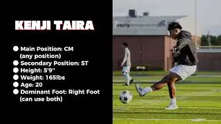 Kenji Taira (MC): Soccer recruiting video - Transfer Fall 2026